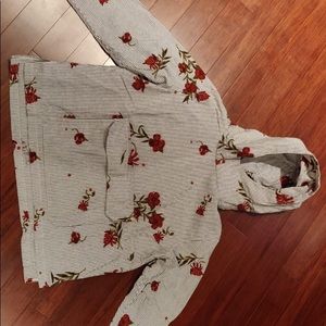 Kith Floral Seersucker Harrison Pullover Navy